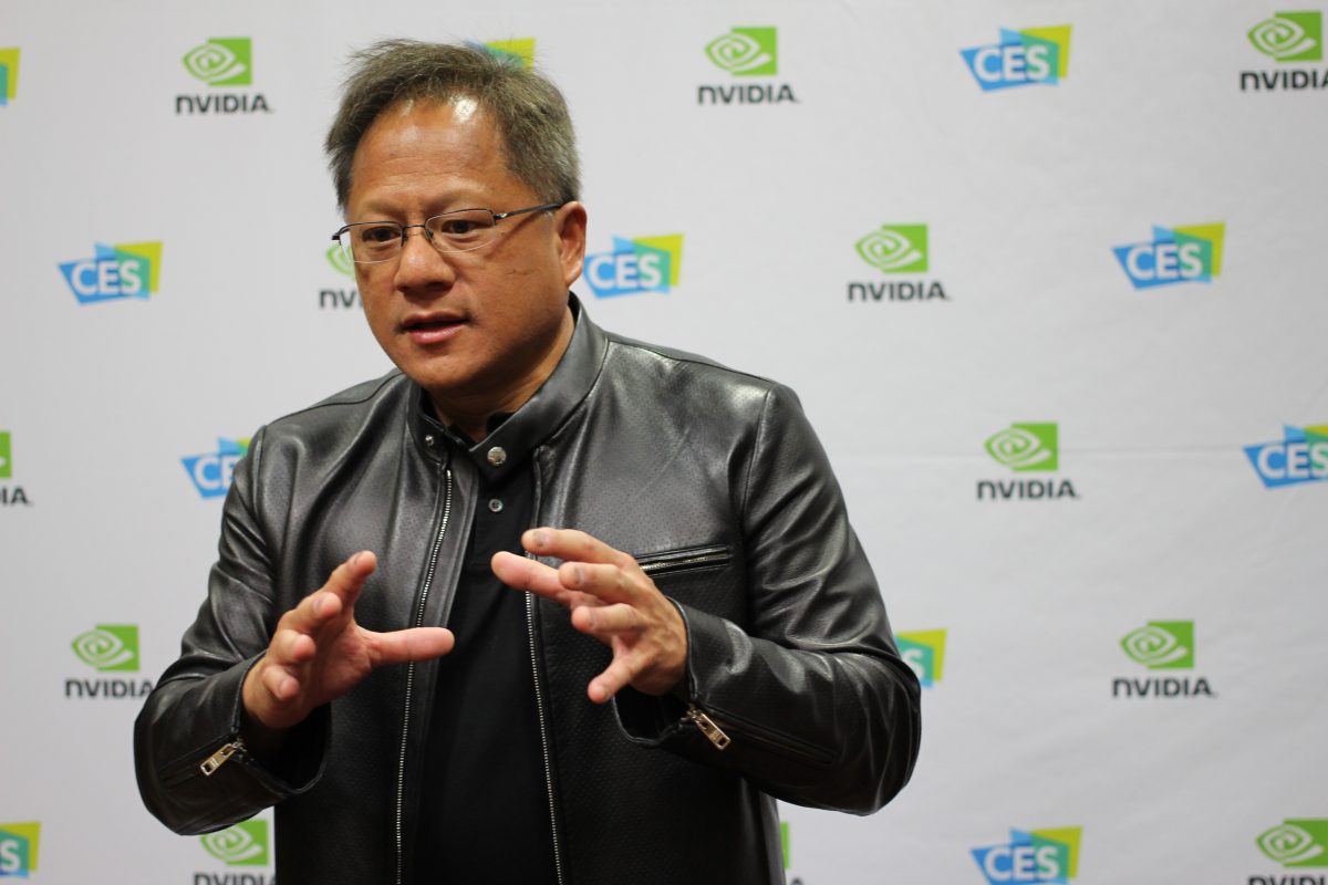 Nvidia CEO Jensen Huang at a public appearance