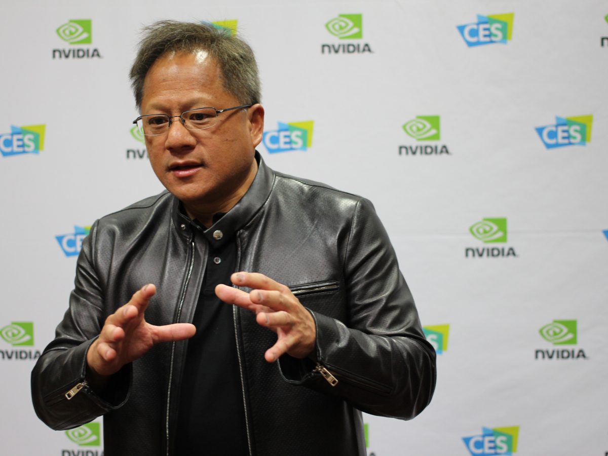 Nvidia CEO Jensen Huang at a public appearance