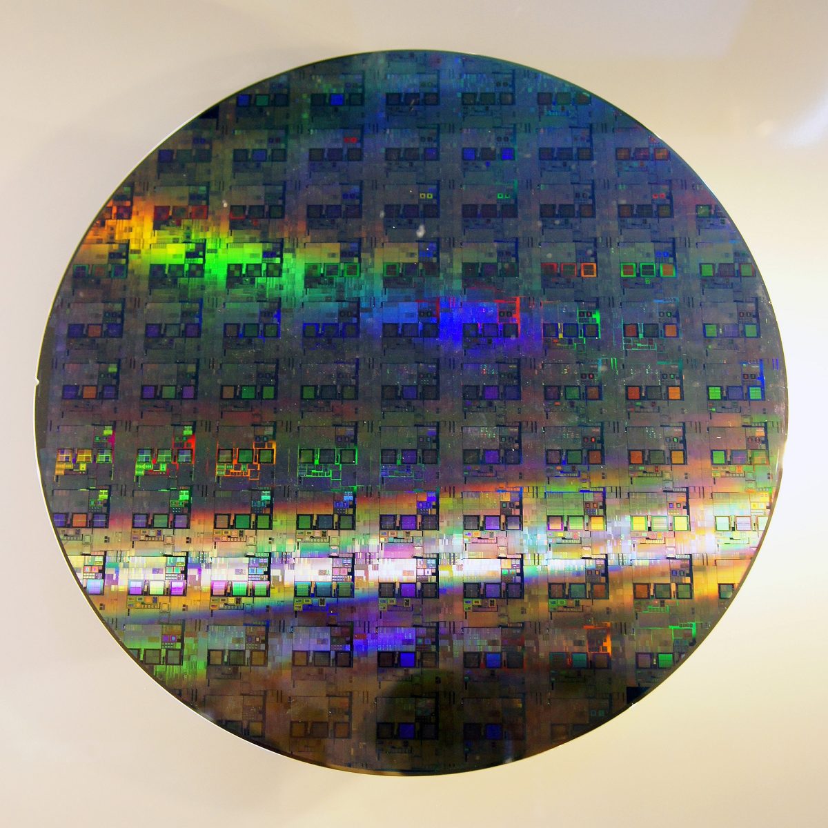 12-inch silicon wafer used in semiconductor chip manufacturing