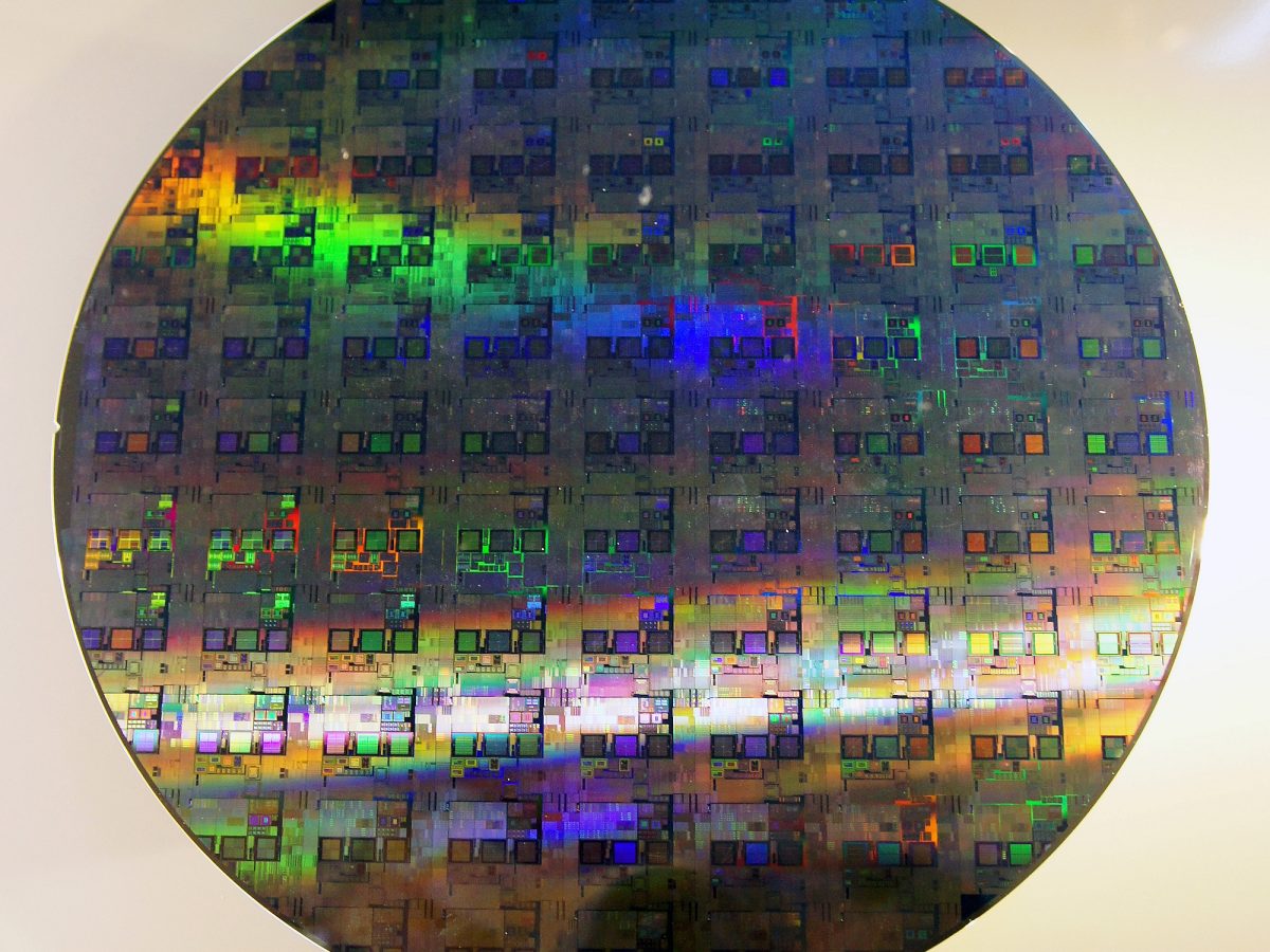 12-inch silicon wafer used in semiconductor chip manufacturing