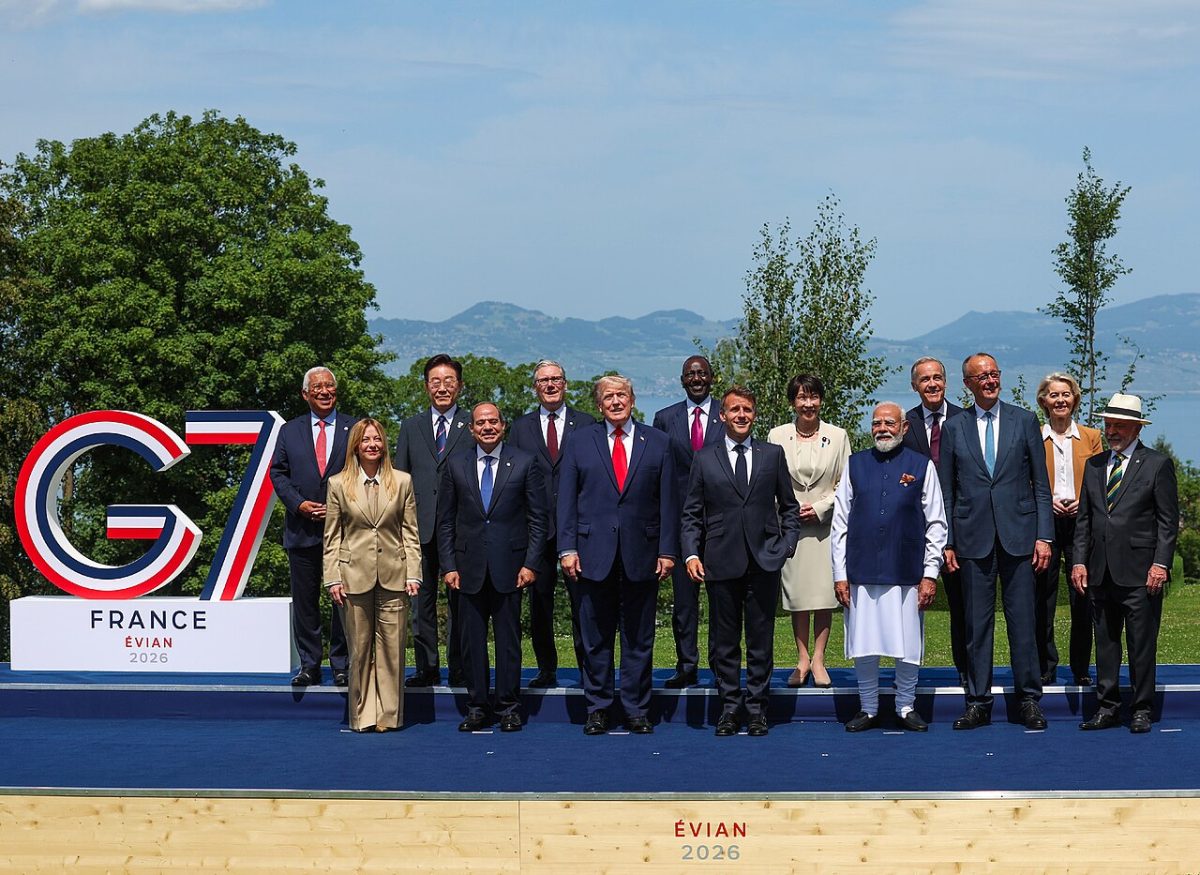 G7 leaders pose for family photo at the 52nd G7 summit in Evian France June 2026