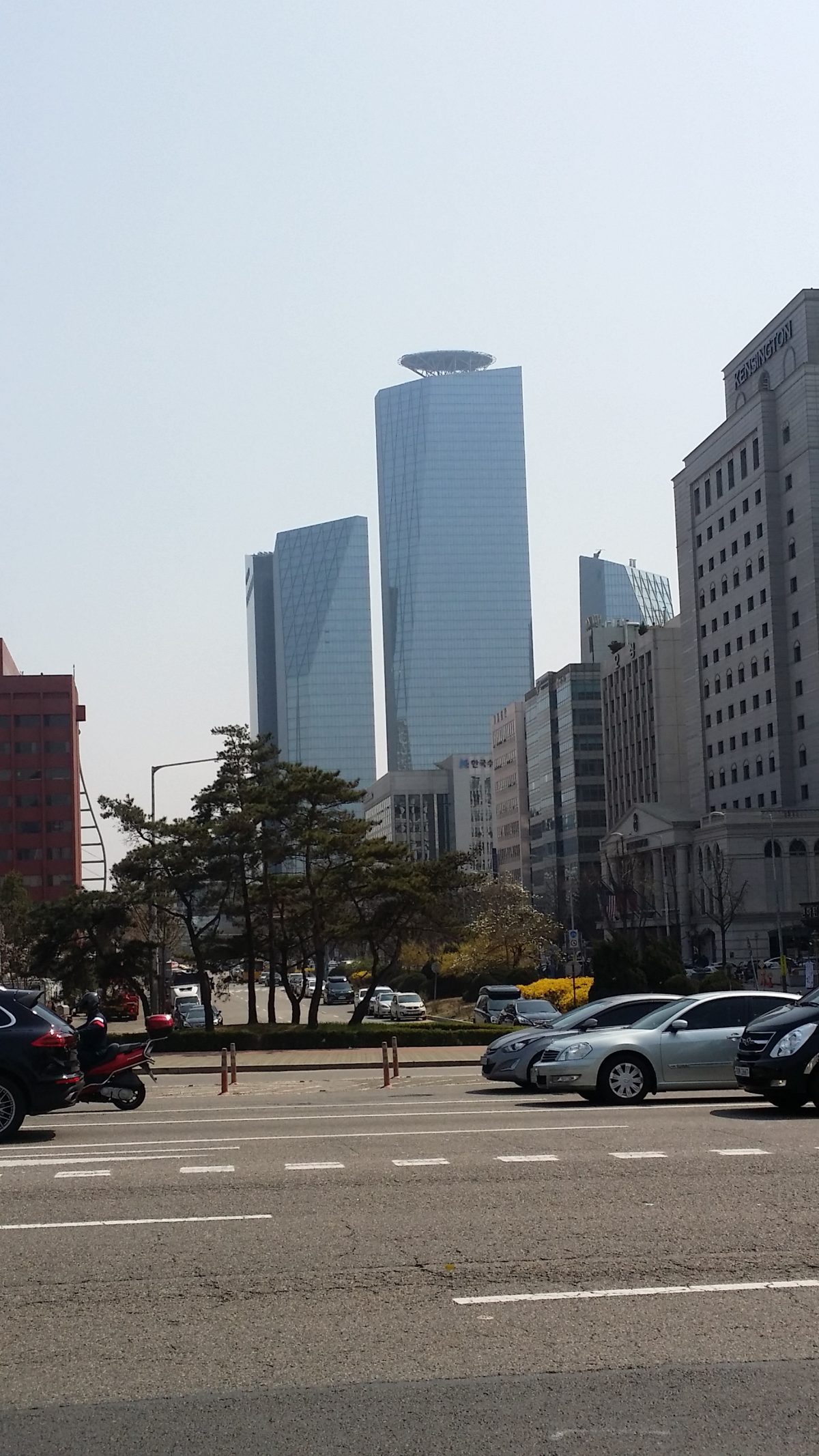 The IFC Seoul towers in Yeouido, South Korea, home to the country's major financial institutions and stock exchange