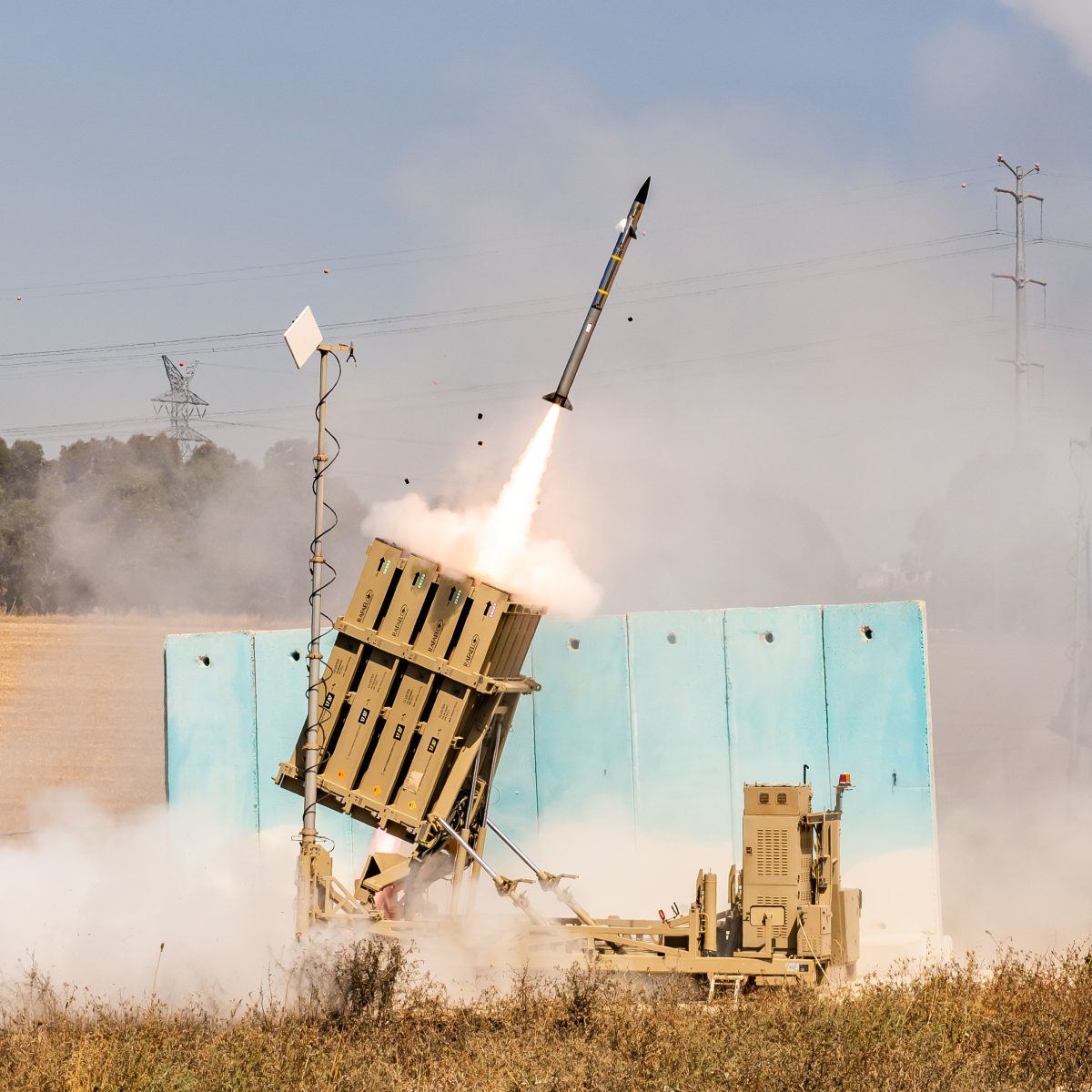 IDF Iron Dome air defence battery deployed in Israel, 2021