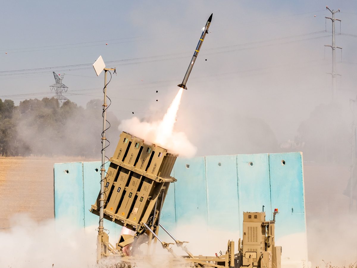 IDF Iron Dome air defence battery deployed in Israel, 2021