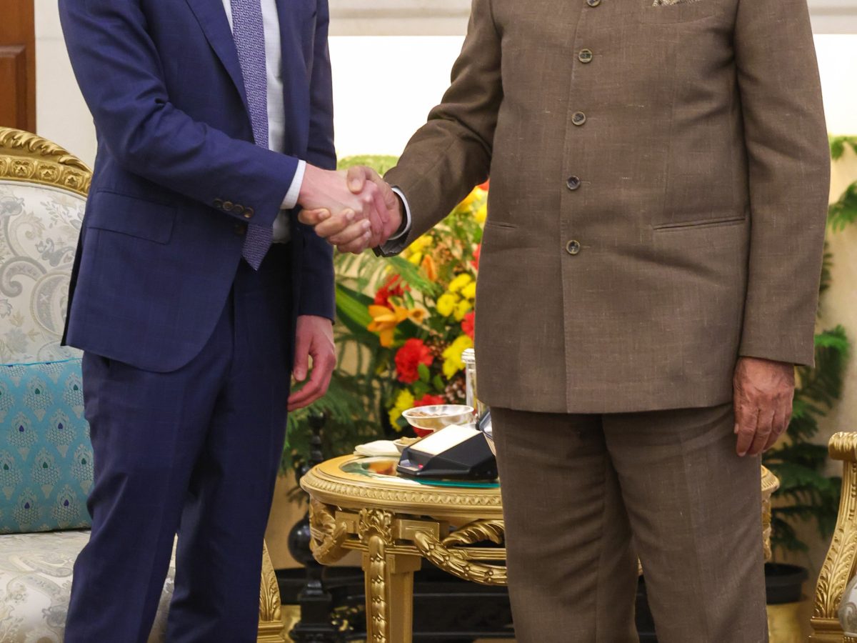 OpenAI CEO Sam Altman meeting with Indian Prime Minister Narendra Modi in New Delhi in February 2026