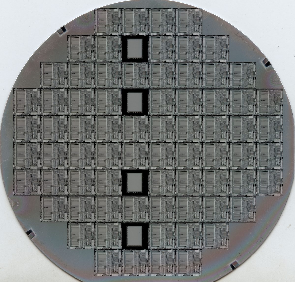 Silicon semiconductor wafer chip manufacturing