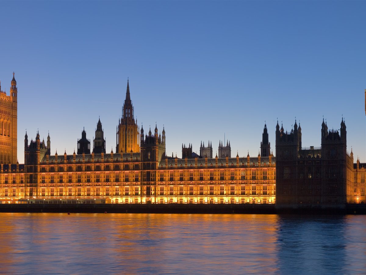 Palace of Westminster and the Houses of Parliament in London