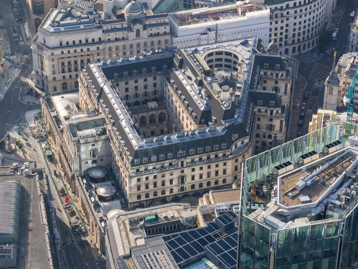 Bank of England headquarters in the City of London
