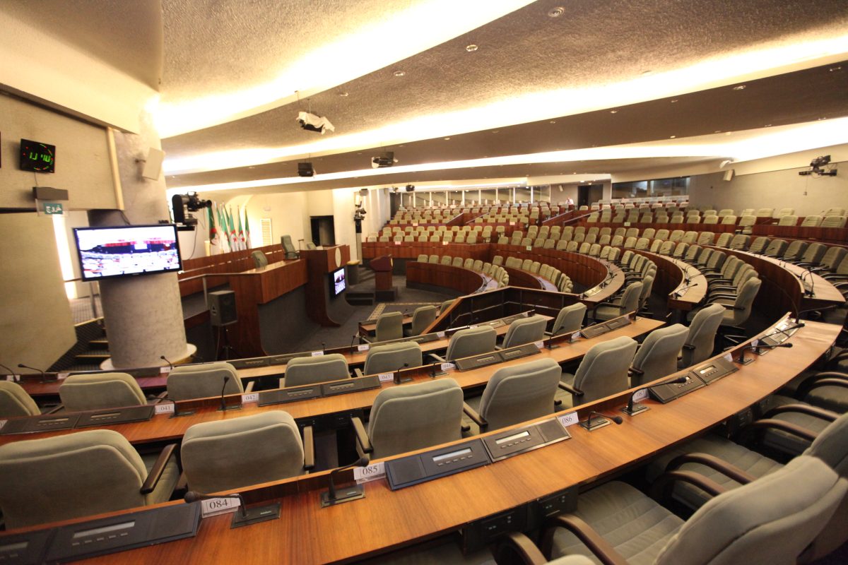 The hemicycle of Algeria's People's National Assembly, Algiers