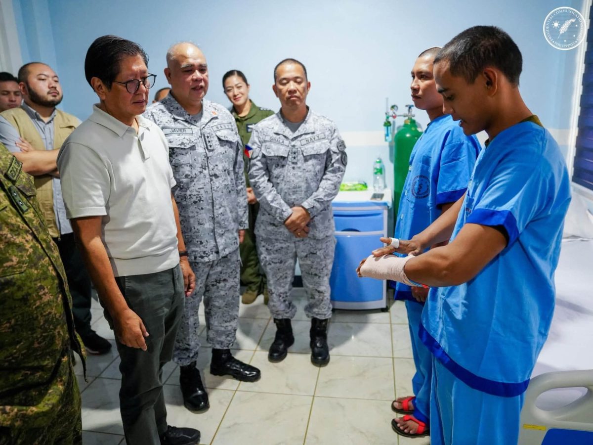 Philippine President Marcos honors Navy personnel wounded in the Ayungin Shoal encounter with China, July 23 2026