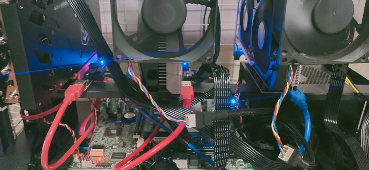 Cryptocurrency mining machine used for blockchain validation