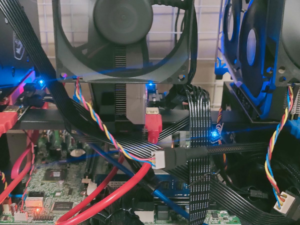 Cryptocurrency mining machine used for blockchain validation