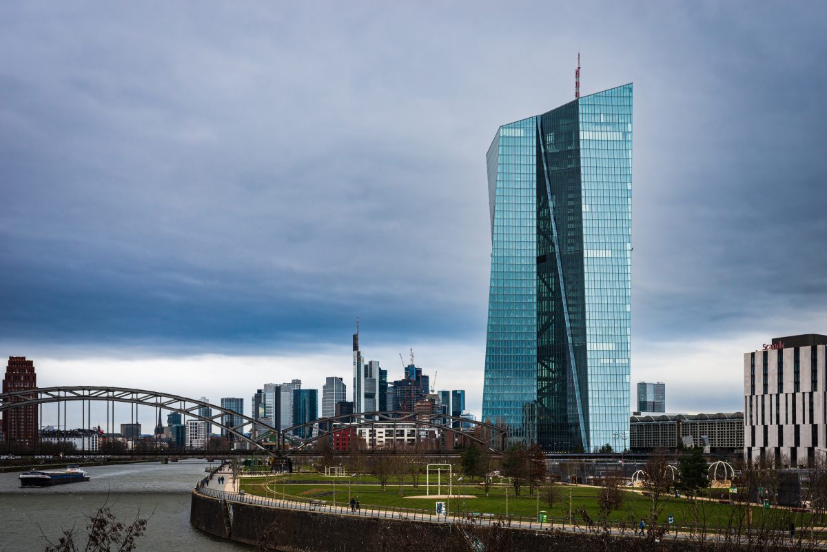 European Central Bank headquarters in Frankfurt, Germany