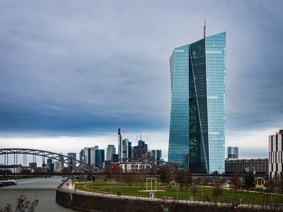 European Central Bank headquarters in Frankfurt, Germany