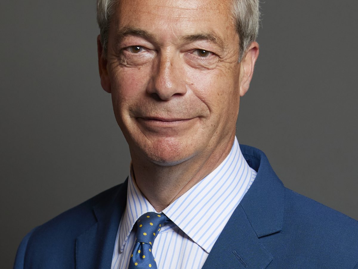 Nigel Farage, leader of Reform UK, official portrait