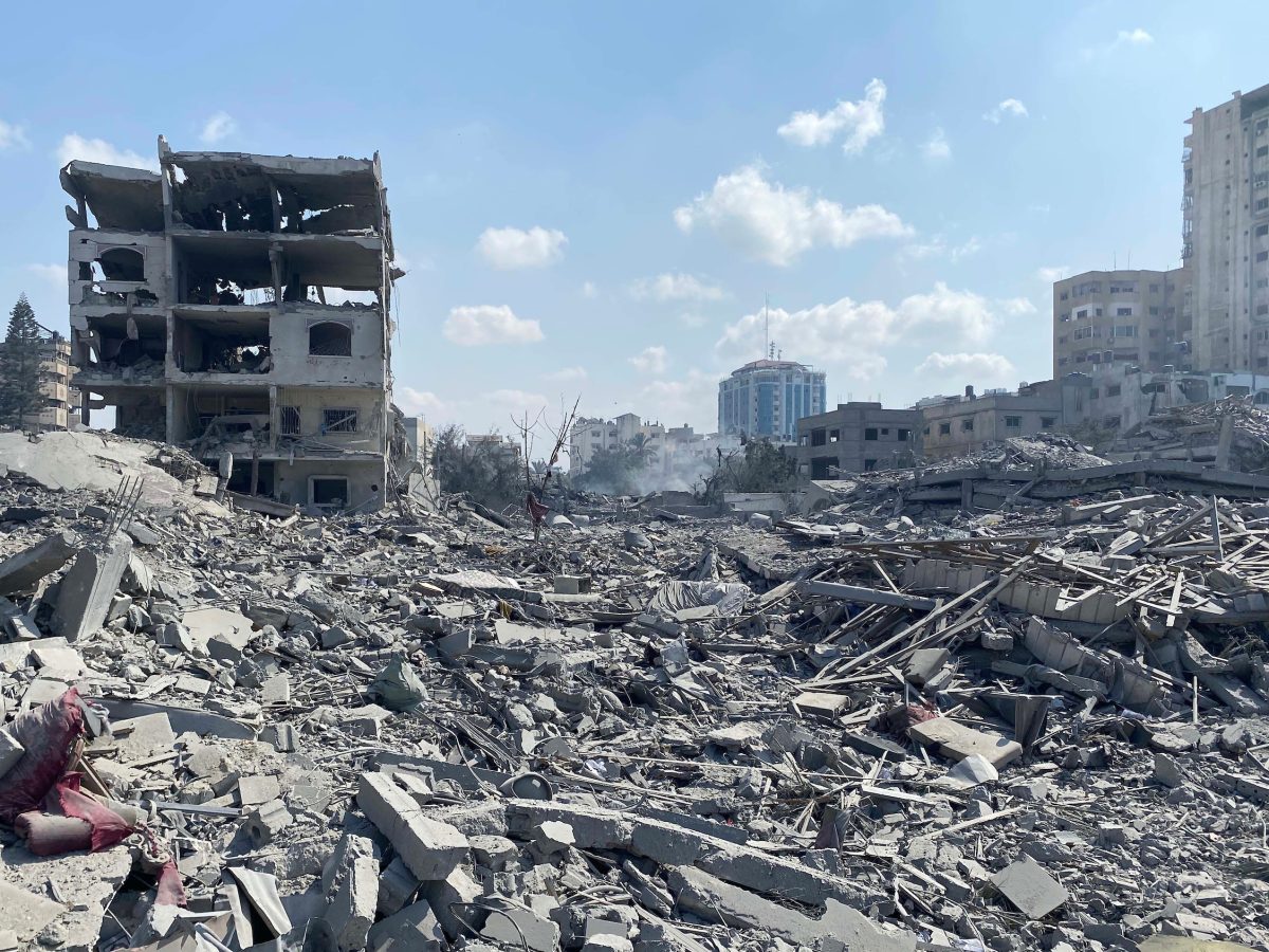 Damage in Gaza Strip after Israeli airstrike