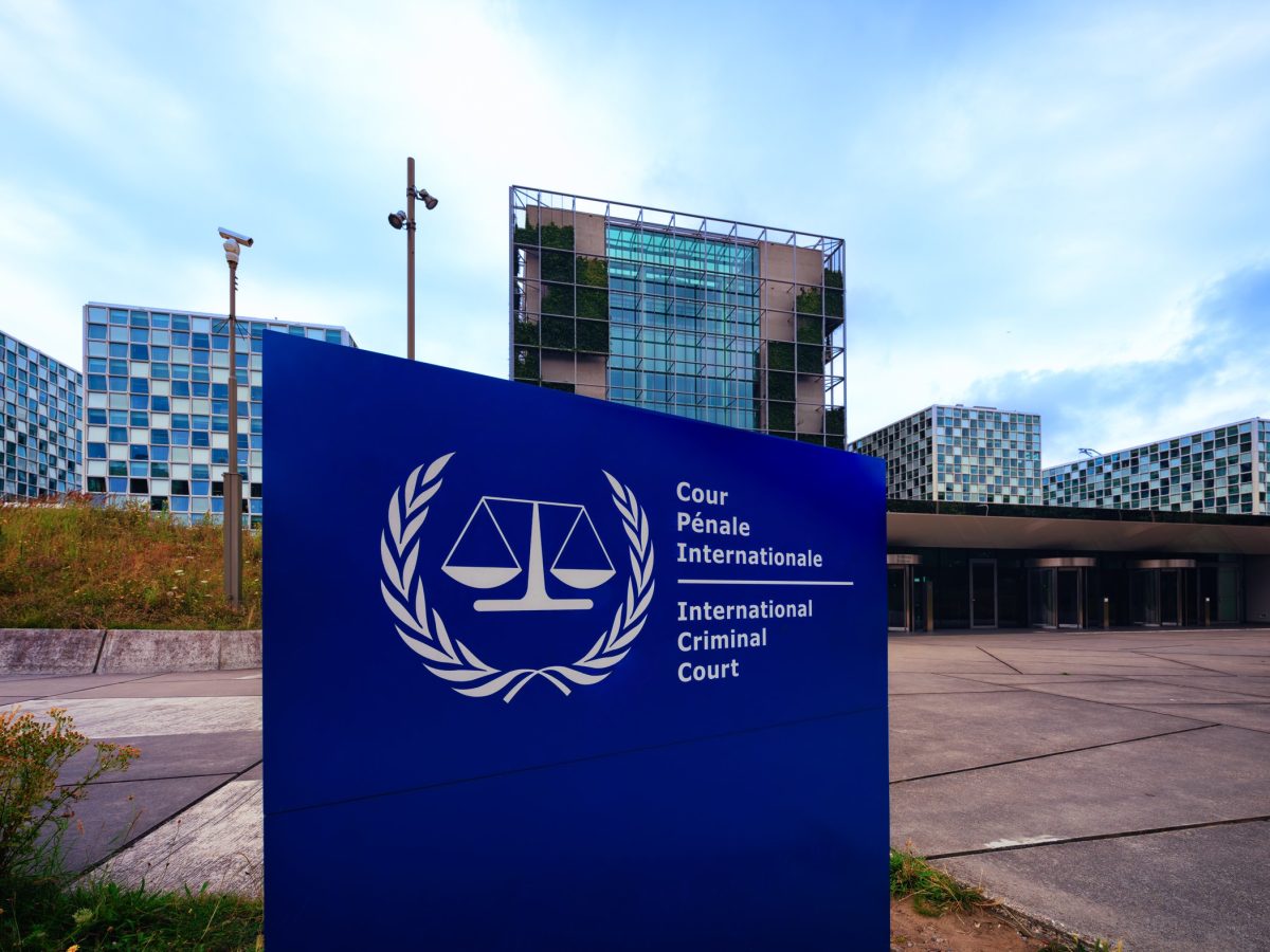 The International Criminal Court building at The Hague, Netherlands