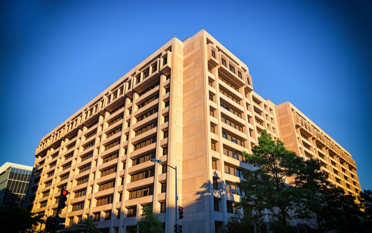 International Monetary Fund headquarters building at 700 19th Street NW, Washington DC