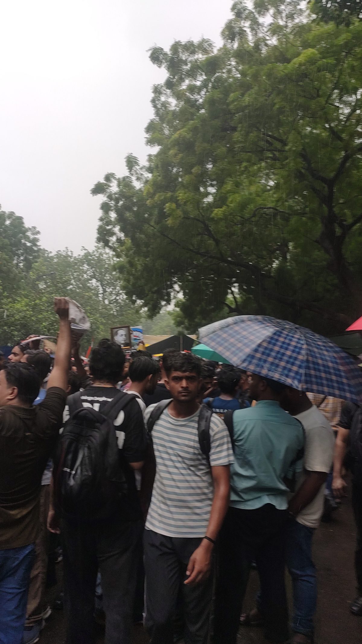 Students protesting against the 2026 NEET UG paper leak at Jantar Mantar, New Delhi, July 20, 2026