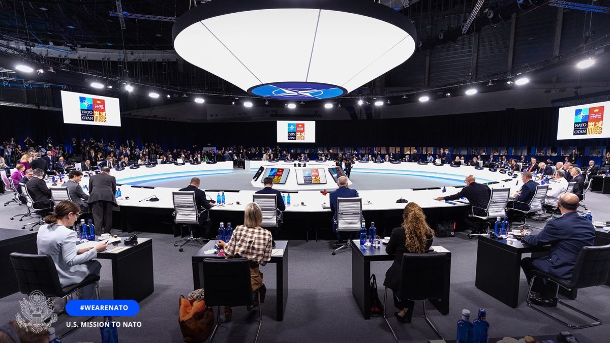 NATO leaders gathered at the 2022 Madrid Summit