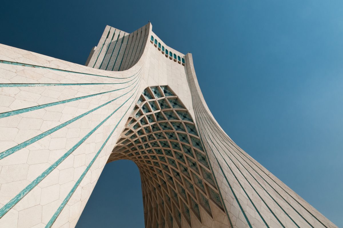 Azadi Tower in Tehran, Iran, a landmark of the Iranian capital