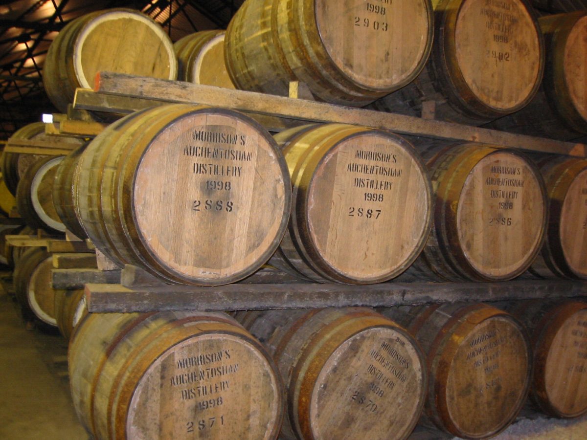 Auchentoshan Scotch whisky distillery near Glasgow, Scotland