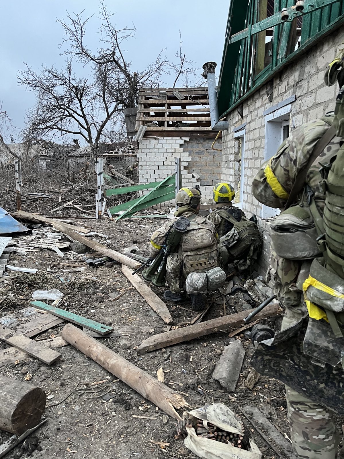 Soldiers of the 1st Battalion International Legion during combat in eastern Ukraine, 2023