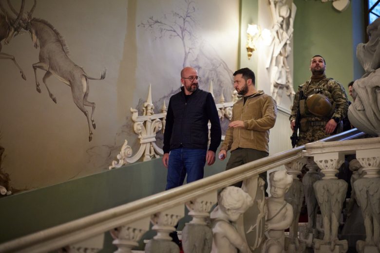 Ukrainian President Volodymyr Zelenskyy visits Kyiv during the Russo-Ukrainian War