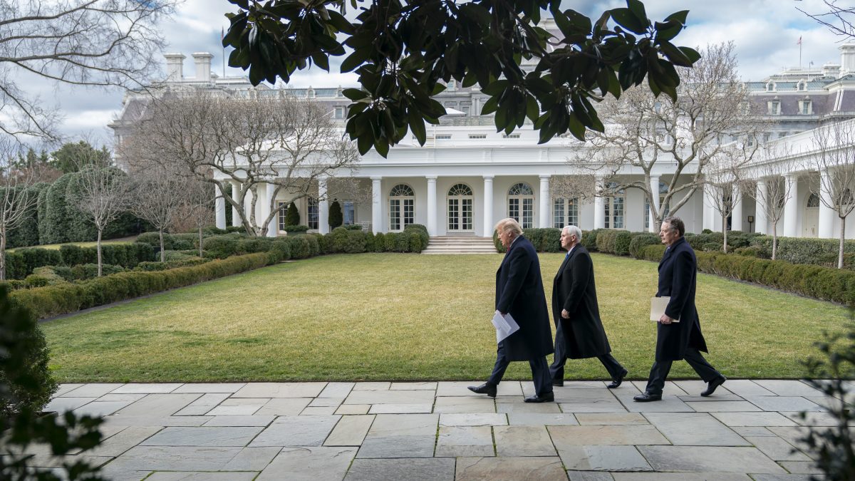 President Trump signs USMCA trade agreement at the White House in January 2020
