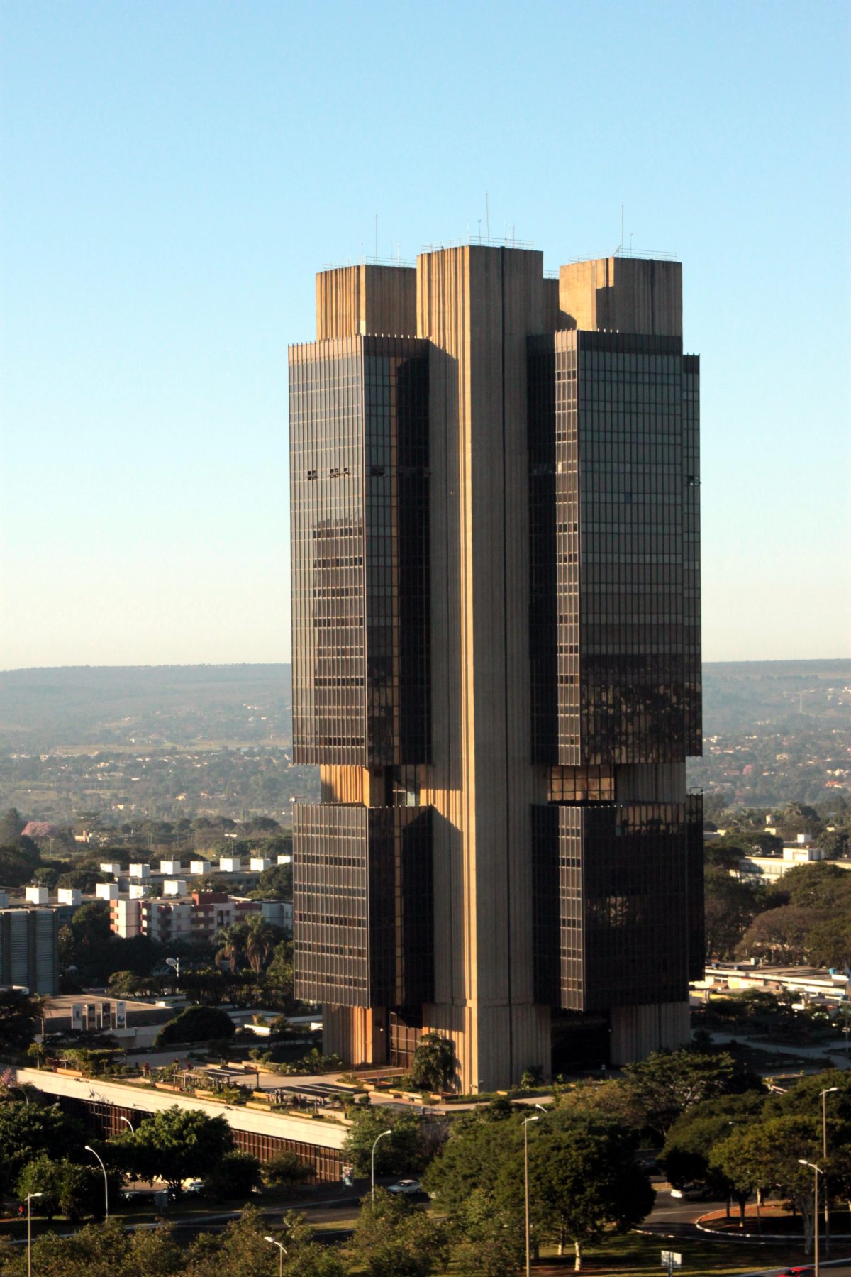 The Banco Central do Brasil headquarters building in Brasília