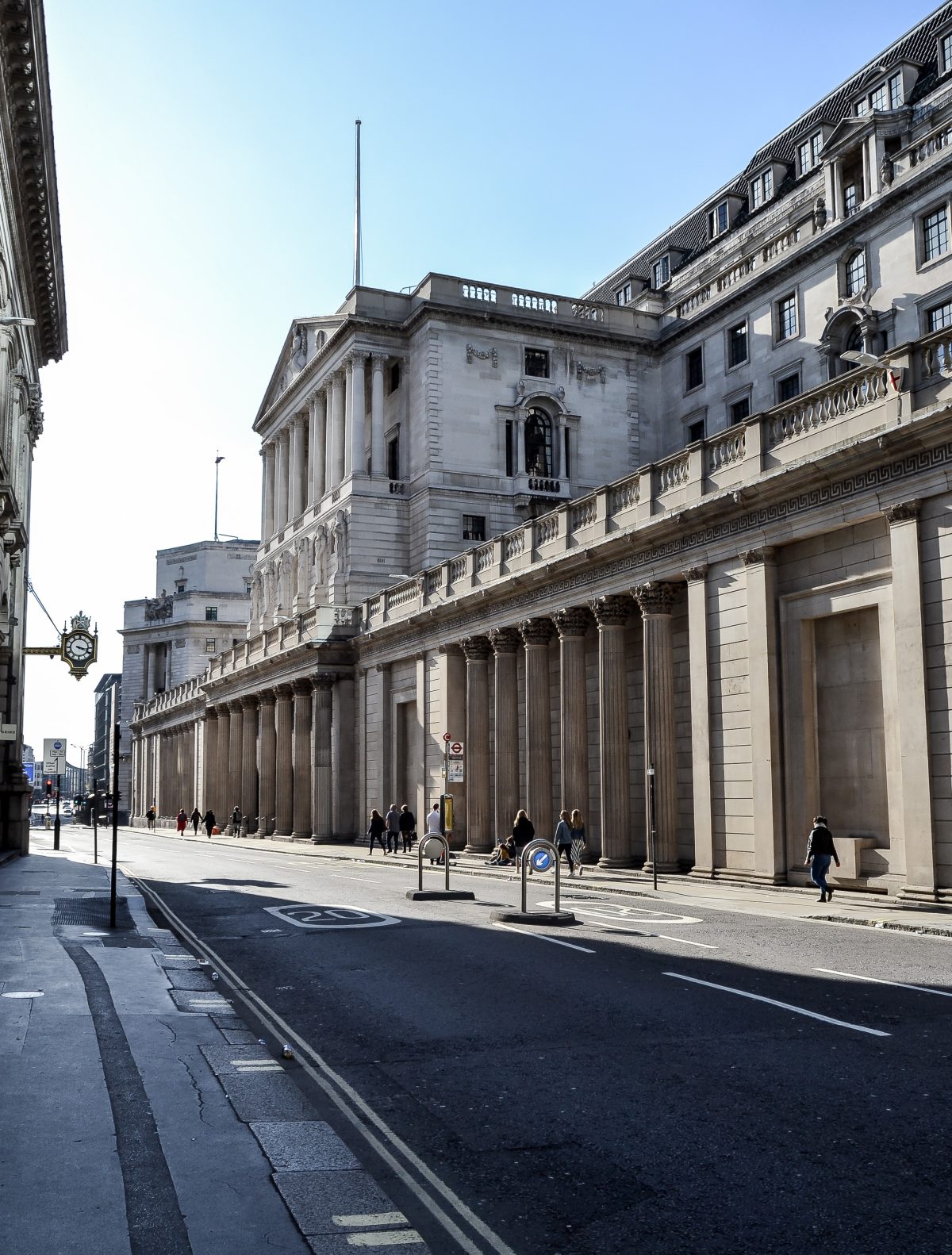 Bank of England building in the City of London