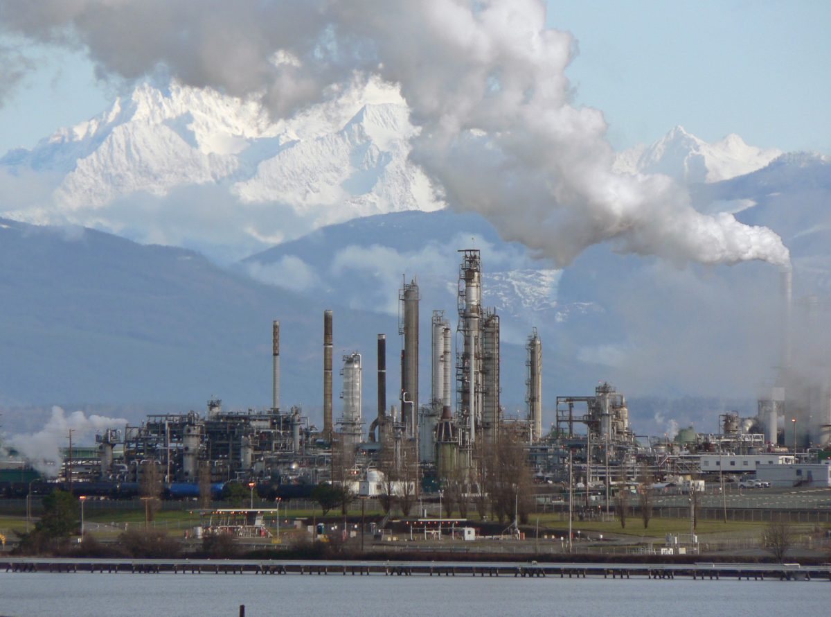 Anacortes oil refinery in Washington State