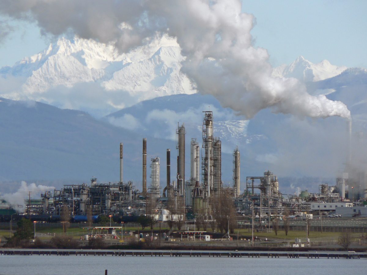 Anacortes oil refinery in Washington State