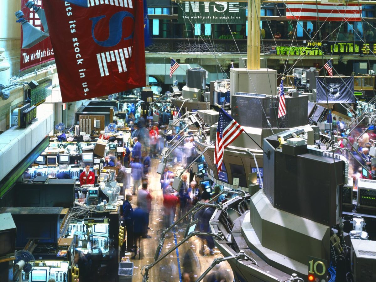 Traders on the floor of the New York Stock Exchange