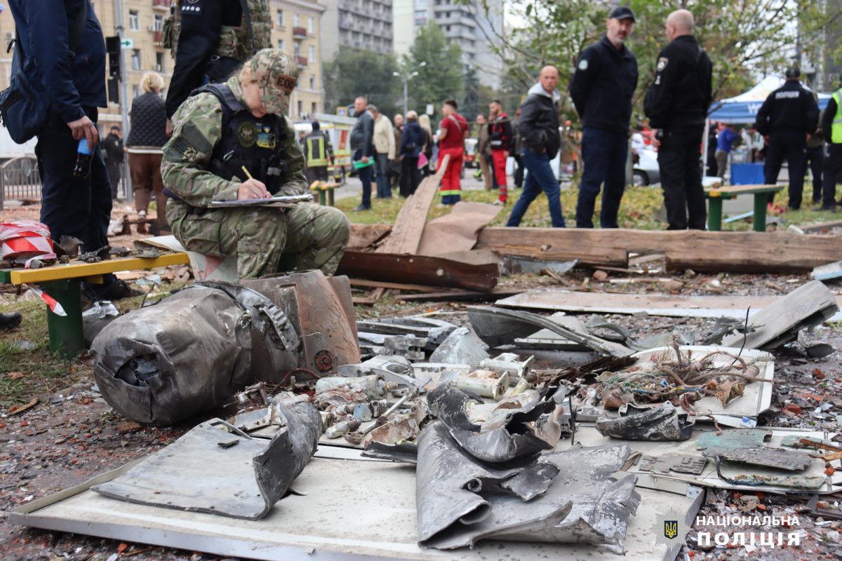 Building in Kharkiv destroyed by a Russian missile strike