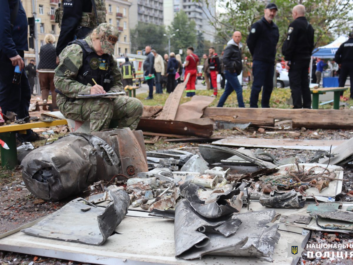 Building in Kharkiv destroyed by a Russian missile strike