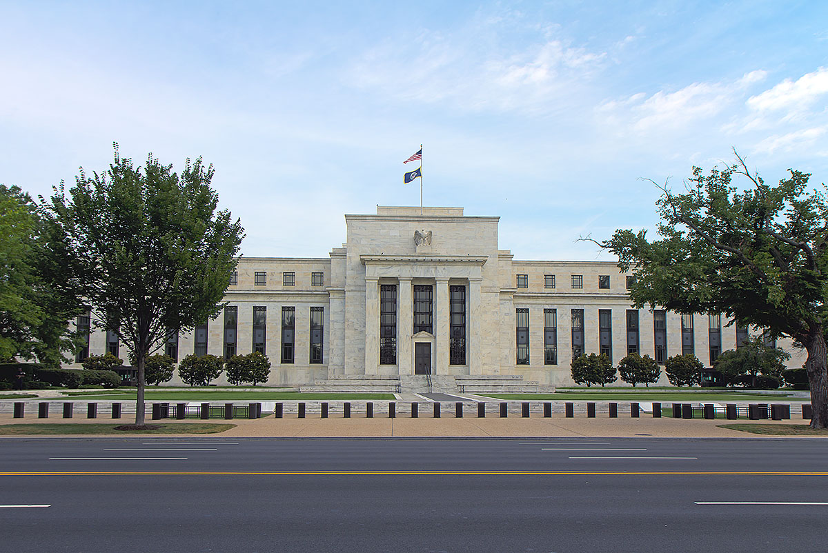 The Federal Reserve Eccles Building in Washington DC