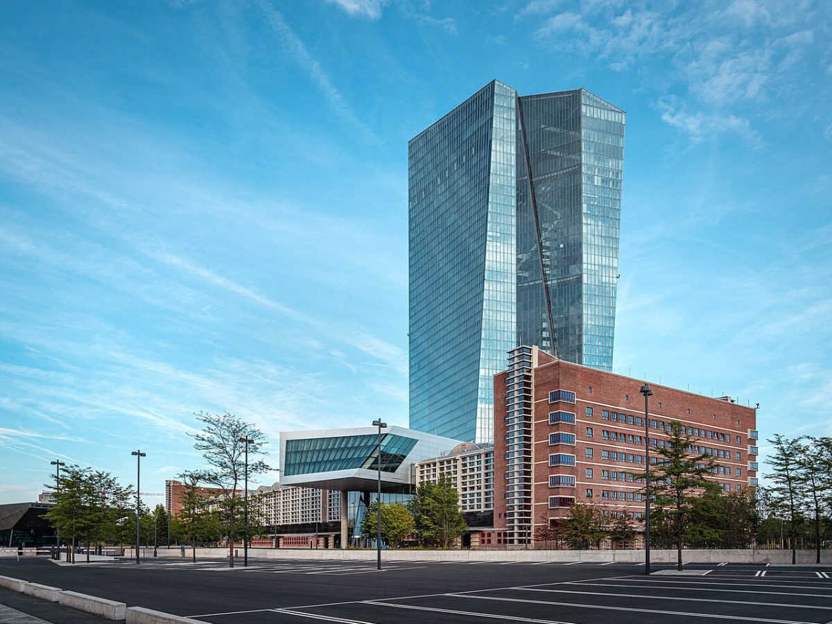 European Central Bank headquarters in Frankfurt Germany