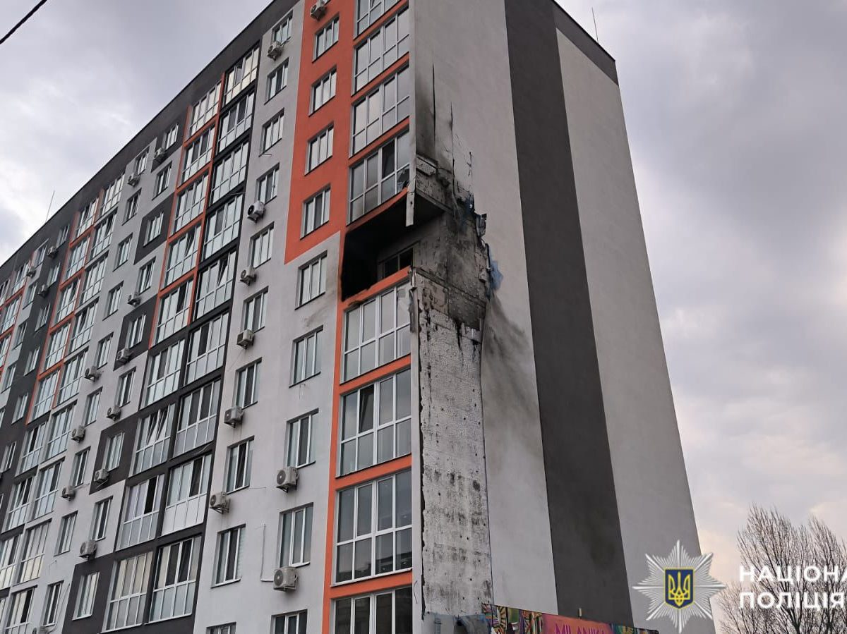 Destruction in Obukhiv after Russian attack, April 2026