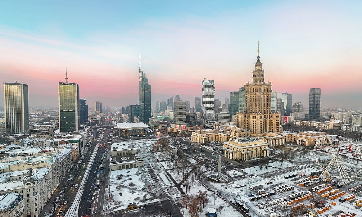 Skyline of Warsaw, Poland