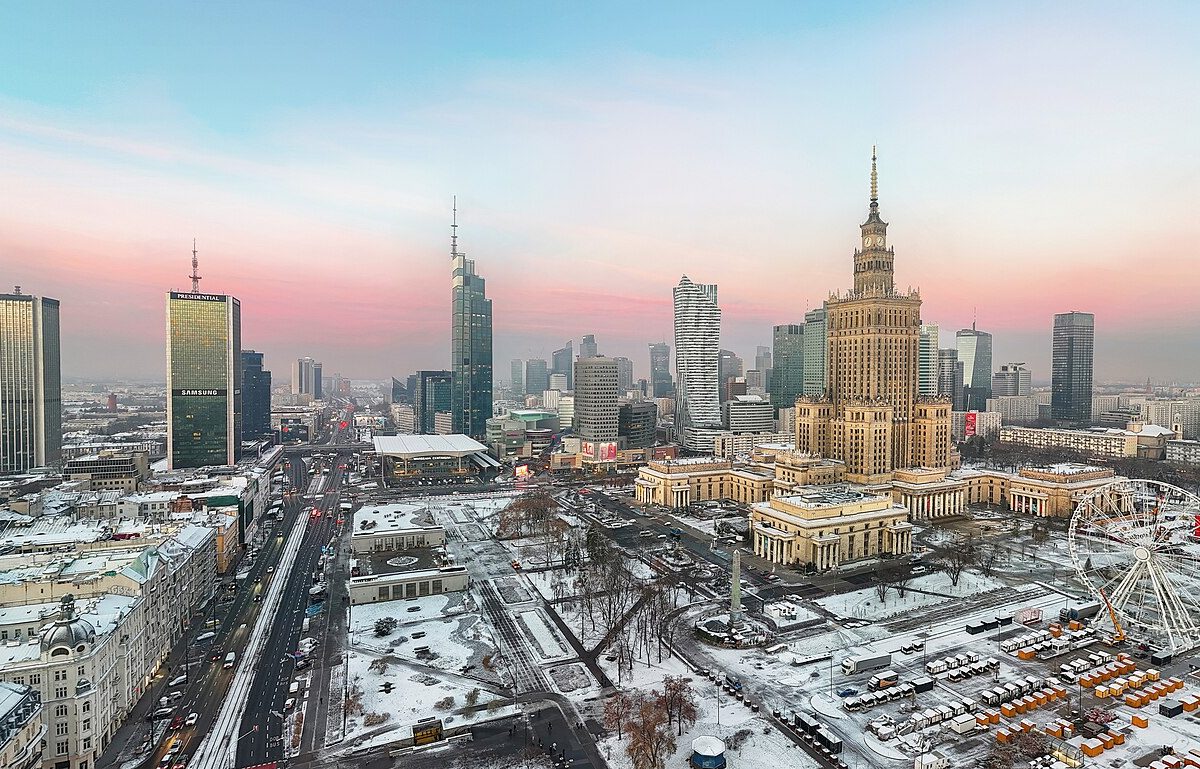 Skyline of Warsaw, Poland