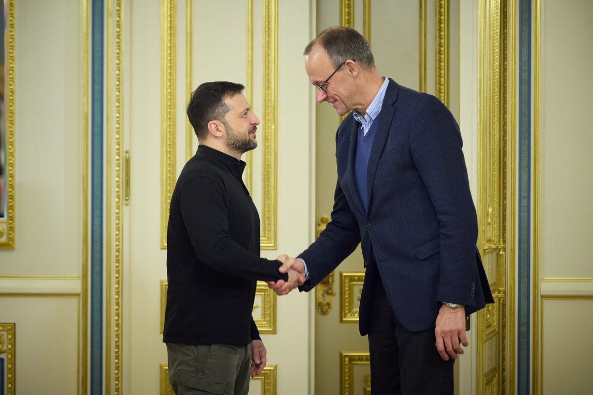Volodymyr Zelensky and Friedrich Merz discuss military assistance in Kyiv
