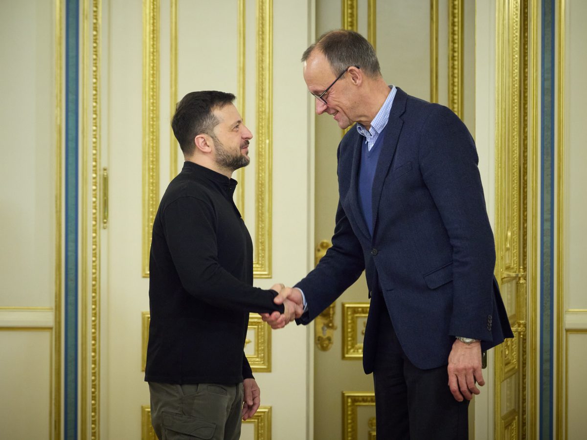 Volodymyr Zelensky and Friedrich Merz discuss military assistance in Kyiv