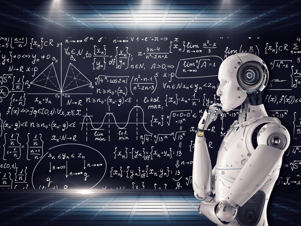 Artificial intelligence and machine learning concept illustration