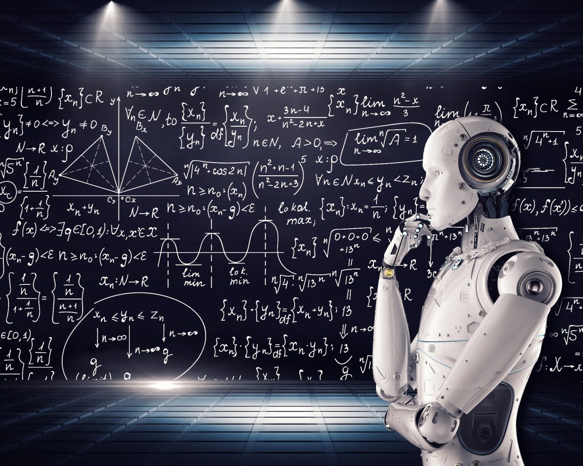 Artificial intelligence and machine learning concept illustration